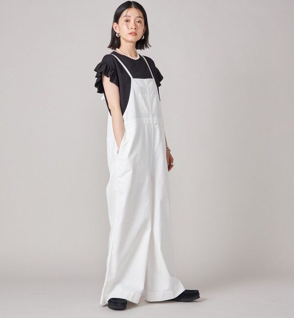 SHIPS for women「SHIPS NINE CASE:〈手洗い可能〉ミニ 裏毛 フリル カットソー」|Tシャツ・カットソー|