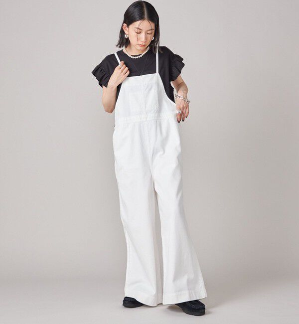 SHIPS for women「SHIPS NINE CASE:〈手洗い可能〉ミニ 裏毛 フリル カットソー」|Tシャツ・カットソー|