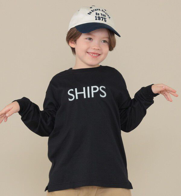 SHIPS KIDS「SHIPS KIDS:刺繍 ツイル ロゴ キャップ」|キャップ・キャスケット|