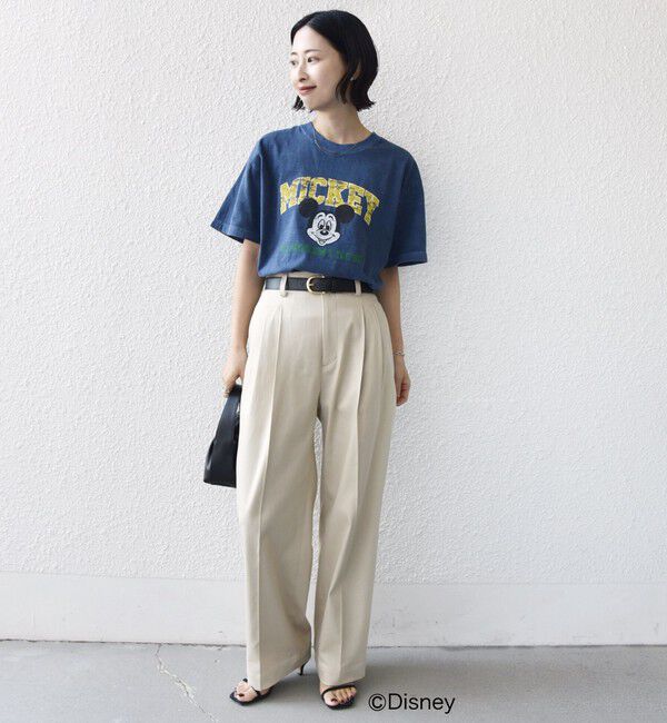 SHIPS for women「〈手洗い可能〉ヴィンテージ ライク デニム タック パンツ」|その他|