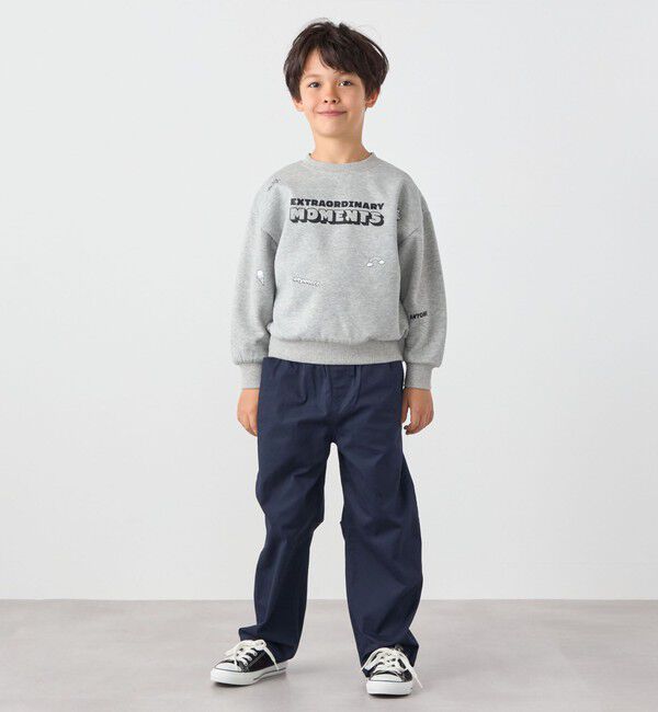 SHIPS any「SHIPS any:〈洗濯機可能〉ポンチ デザイン クルーネック プルオーバー <KIDS>」|スウェット・ジャージ|