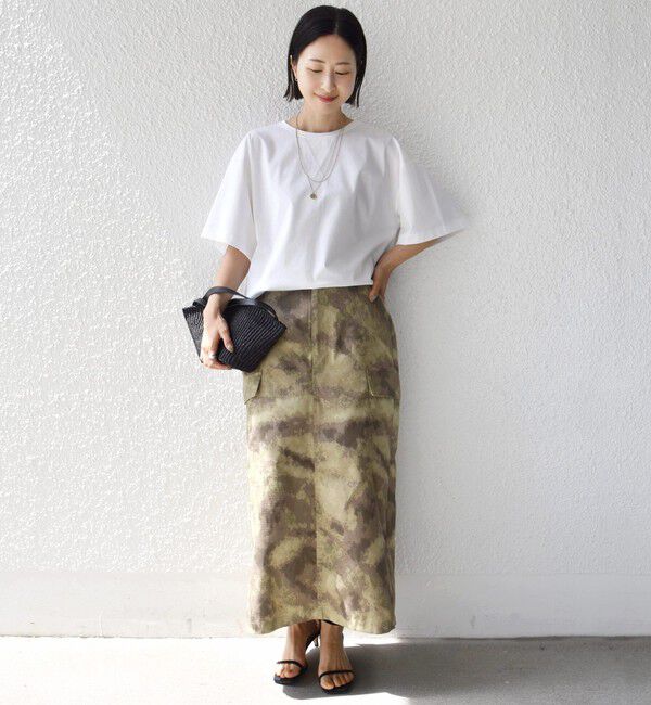 SHIPS for women「〈接触冷感/UVカット〉ガゼット デザイン ワイド スリーブ TEE」|Tシャツ・カットソー|