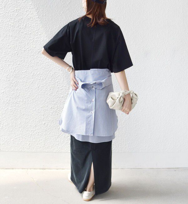 SHIPS for women「〈接触冷感/UVカット〉ガゼット デザイン ワイド スリーブ TEE」|Tシャツ・カットソー|