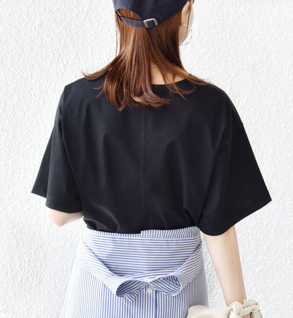 SHIPS for women「〈接触冷感/UVカット〉ガゼット デザイン ワイド スリーブ TEE」|Tシャツ・カットソー|