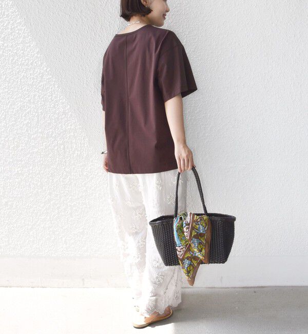 SHIPS for women「〈接触冷感/UVカット〉ガゼット デザイン ワイド スリーブ TEE」|Tシャツ・カットソー|
