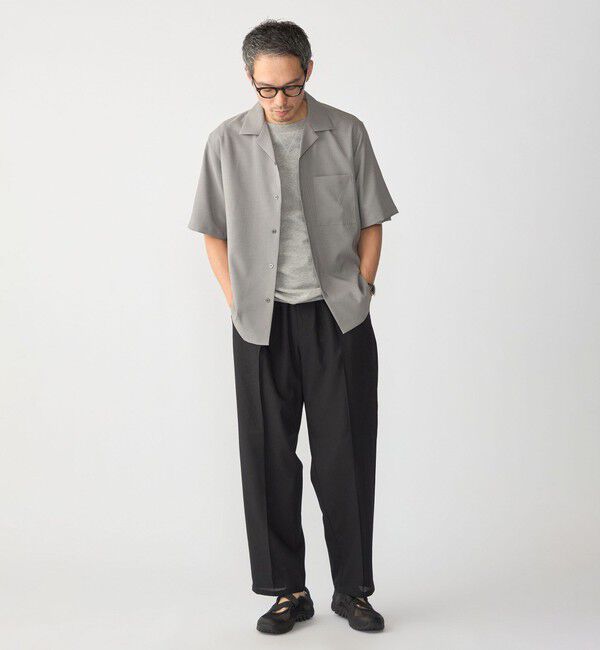 SHIPS「SHIPS:〈MADE IN JAPAN〉5スリーブ オープンカラー シャツ」|シャツ・ブラウス|