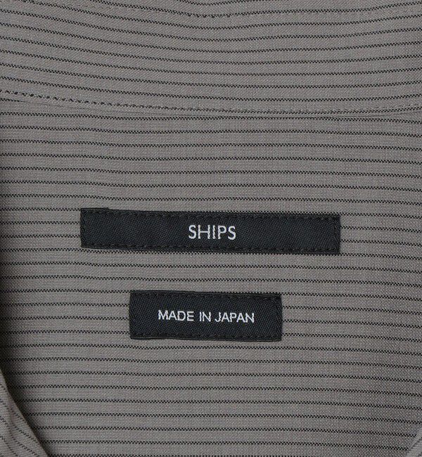 SHIPS「SHIPS:〈MADE IN JAPAN〉5スリーブ オープンカラー シャツ」|シャツ・ブラウス|