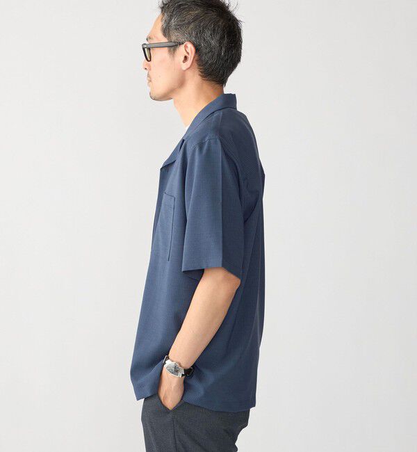 SHIPS「SHIPS:〈MADE IN JAPAN〉5スリーブ オープンカラー シャツ」|シャツ・ブラウス|