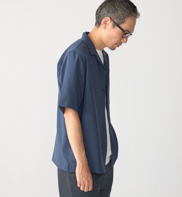 SHIPS「SHIPS:〈MADE IN JAPAN〉5スリーブ オープンカラー シャツ」|シャツ・ブラウス|