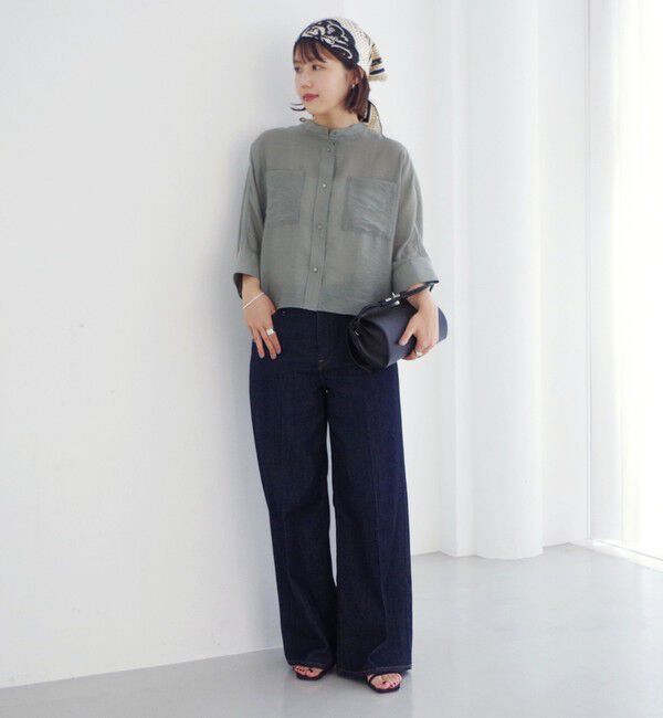 SHIPS for women「〈手洗い可〉NEW シルク混 シアー 羽織 シャツ」|シャツ・ブラウス|