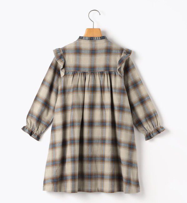 SHIPS KIDS「SHIPS KIDS:80～90cm / ネル チェック  ワンピース」|ワンピース|