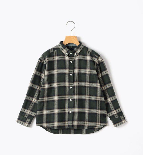 SHIPS KIDS「SHIPS KIDS:100～130cm / ネル チェック ボタンダウン シャツ」|シャツ・ブラウス|