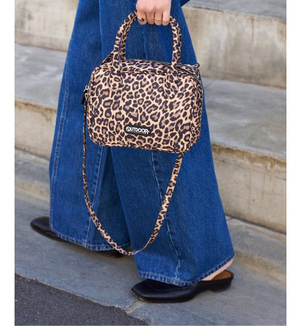 OUTDOOR PRODUCTS Usual Things「2WAY CUBE BAG LEOPARD」|ショルダー・メッセンジャー|