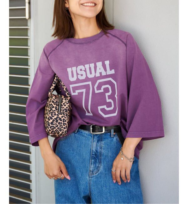 OUTDOOR PRODUCTS Usual Things「SCREEN STARS ex SUNFADE 7s Tee」|Tシャツ・カットソー|パープル