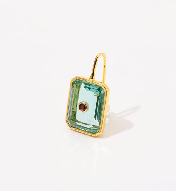 TOMORROWLAND GOODS「LIZZIE FORTUNATO TILE ER IN AQUA タイルリング」|ピアス|