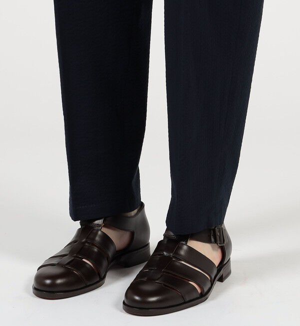 TOMORROWLAND MENS「【別注】Salvatore Piccolo MARCELLO コットンシアサッカー 1プリーツテーパードパンツ」|スラックス|