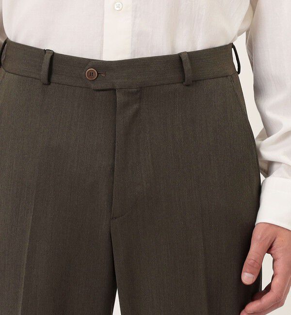 TOMORROWLAND BUYING WEAR「BERNARD ZINS MABILLON ポリエステルウール ノープリーツトラウザーズ」|スラックス|