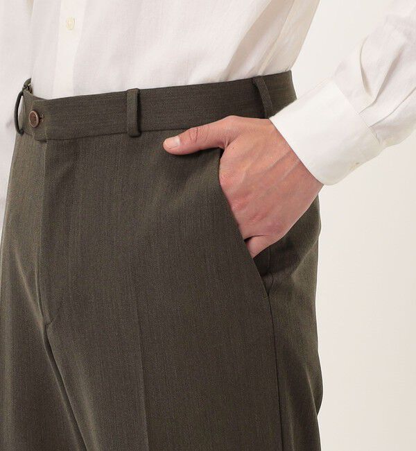TOMORROWLAND BUYING WEAR「BERNARD ZINS MABILLON ポリエステルウール ノープリーツトラウザーズ」|スラックス|