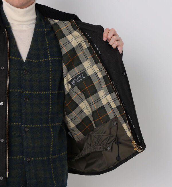 TOMORROWLAND MENS「【WEB先行予約・別注】Barbour TRANSPORT 3WAY ウールブルゾン DORMEUIL」|ブルゾン・スタジャン|
