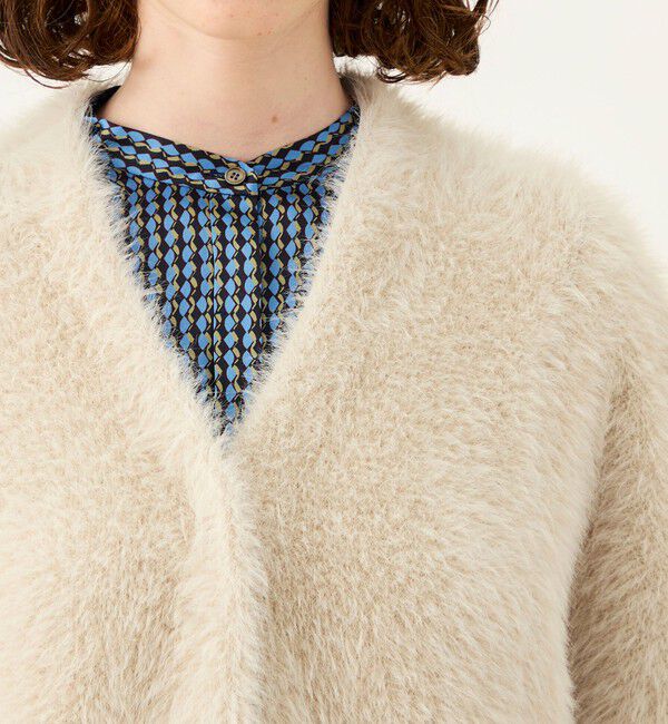 Ballsey「【WEB先行予約】フェザーヤーン ビッグポンチョ」|カーディガン|