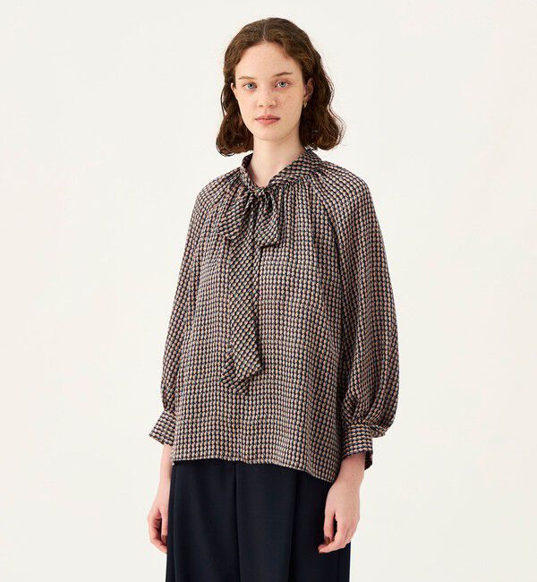 Ballsey「【WEB先行予約】ファンズプリント ボウタイブラウス」|シャツ・ブラウス|