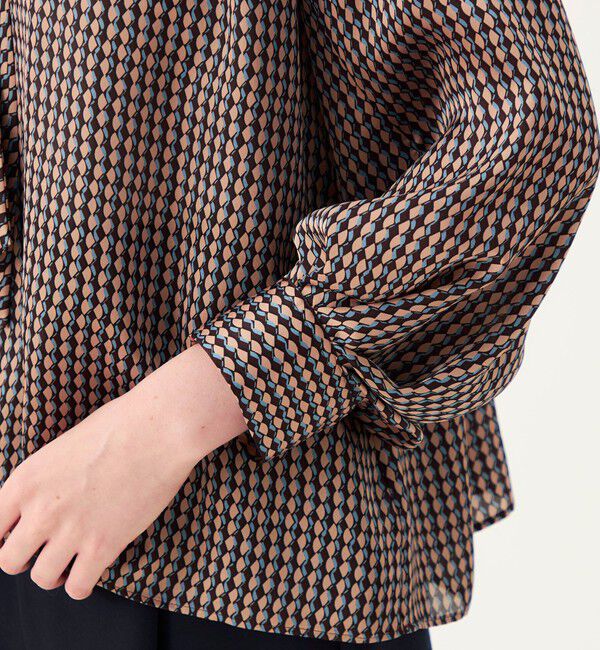 Ballsey「【WEB先行予約】ファンズプリント ボウタイブラウス」|シャツ・ブラウス|