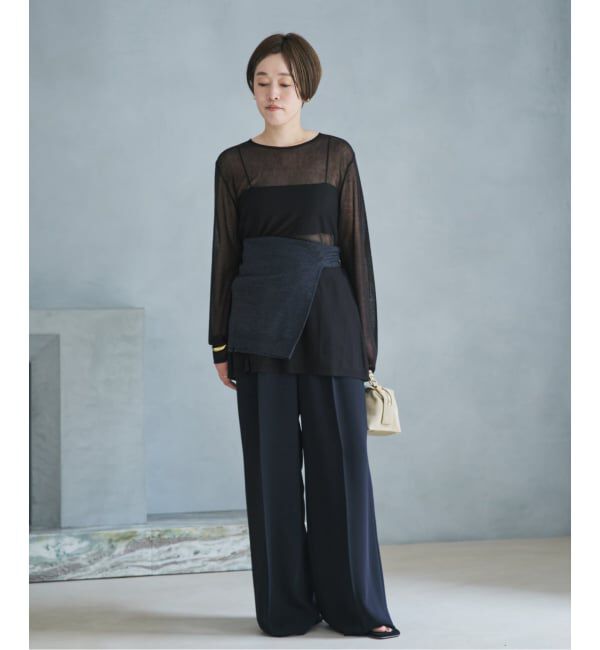 Plage「Acetate mix 2way flare ニット」|ニット・セーター|