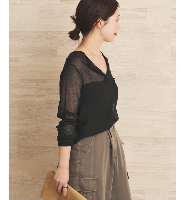 Plage「Acetate mix 2way flare ニット」|ニット・セーター|