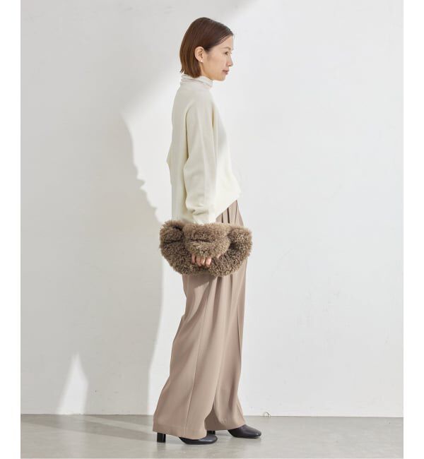 IENA「《追加》ウォッシャブル ジョーゼットスラックス」|スラックス|