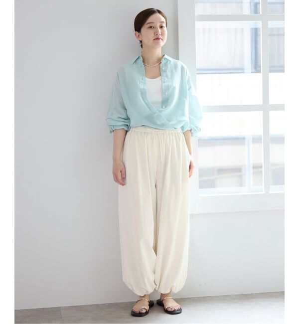 IENA「ウォッシャブルタフタバルーンパンツ」|その他|