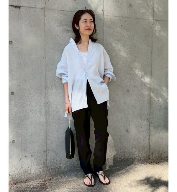 VERMEIL par iena「《追加4/手洗い可》ツイルストレッチスリムパンツ」|スラックス|