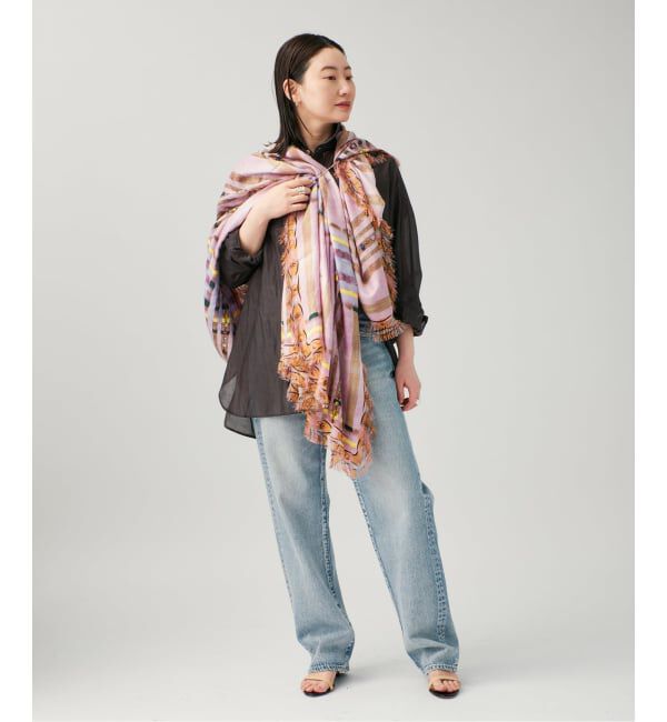 VERMEIL par iena「《追加》PIERRE LOUIS MASCIA ピエール ルイマーシャ Scarf 135x194cm 517308/101」|バンダナ・スカーフ|
