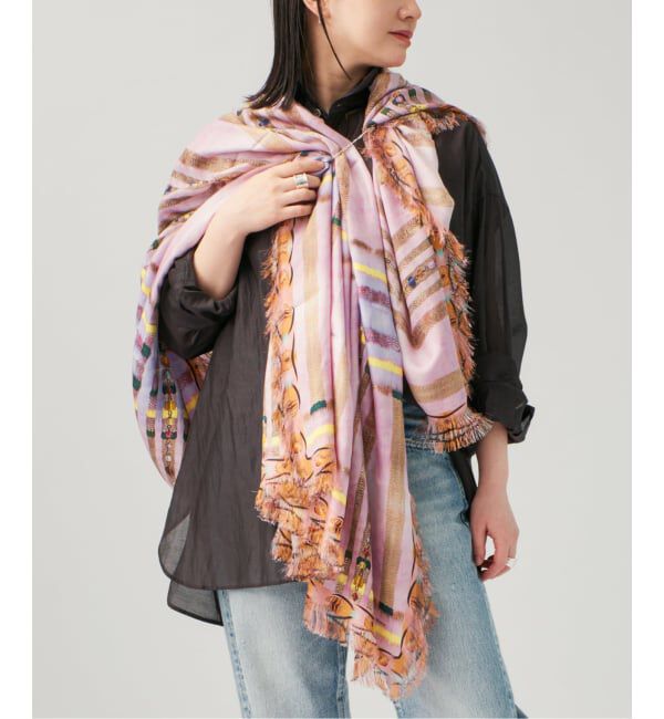 VERMEIL par iena「《追加》PIERRE LOUIS MASCIA ピエール ルイマーシャ Scarf 135x194cm 517308/101」|バンダナ・スカーフ|