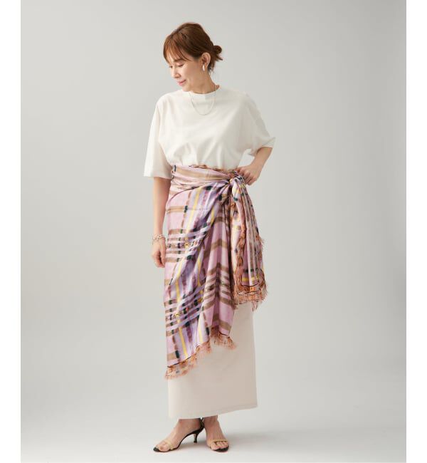 VERMEIL par iena「《追加》PIERRE LOUIS MASCIA ピエール ルイマーシャ Scarf 135x194cm 517308/101」|バンダナ・スカーフ|