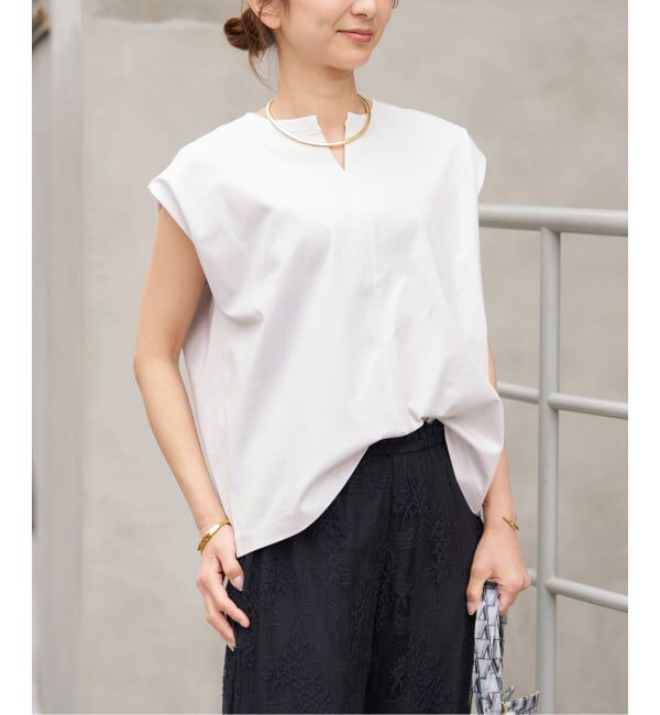 VERMEIL par iena「ヘンリーノースリーブ プルオーバー」|Tシャツ・カットソー|