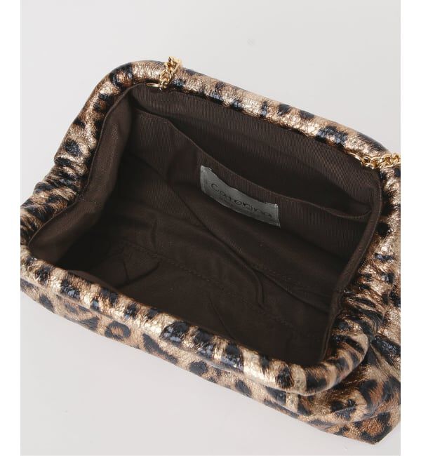 VERMEIL par iena「《予約》Caterina bertini カテリーナ ベルティーニ レオパードクラッチバッグ 5894」|クラッチバッグ|