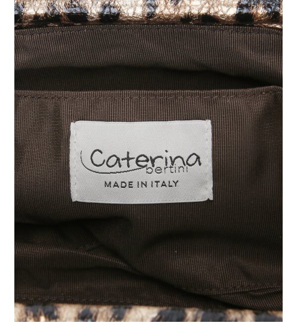 VERMEIL par iena「《予約》Caterina bertini カテリーナ ベルティーニ レオパードクラッチバッグ 5894」|クラッチバッグ|