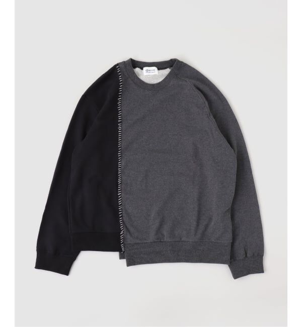 JOURNAL STANDARD「KUON Sashiko Docking Sweatshirt」|スウェット・ジャージ|グレー