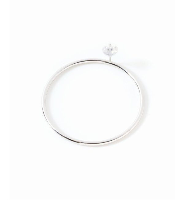 Lilas by Spick&Span「1.5パイプ3.4cmサークルピアスWG K10（両耳）」|ピアス|
