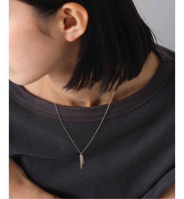 Lilas by Spick&Span「フリンジミックスチェーンネックレス K10」|ネックレス|