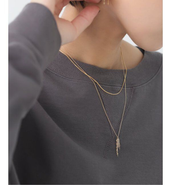 Lilas by Spick&Span「フリンジミックスチェーンネックレス K10」|ネックレス|