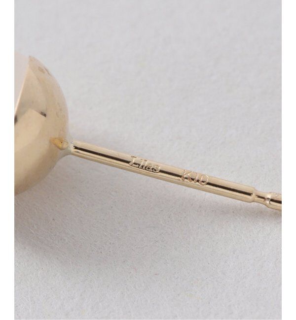 Lilas by Spick&Span「フロストクォーツ6mmカップボールピアス K10（両耳）」|ピアス|