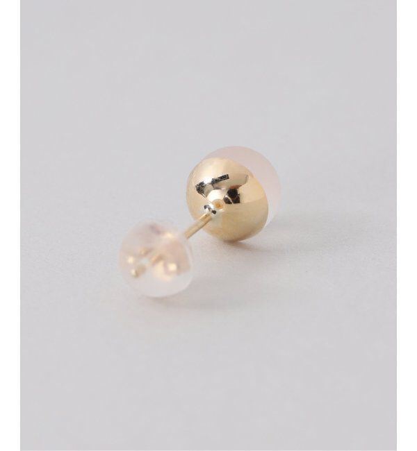 Lilas by Spick&Span「フロストクォーツ6mmカップボールピアス K10（両耳）」|ピアス|
