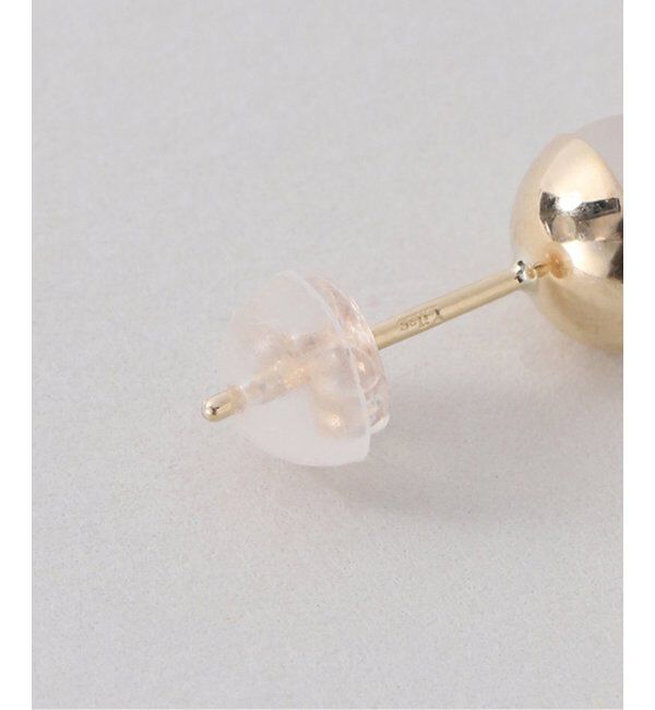 Lilas by Spick&Span「フロストクォーツ6mmカップボールピアス K10（両耳）」|ピアス|
