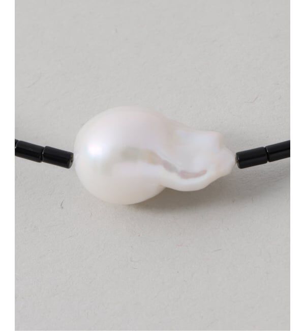FRAMeWORK「PREEK/プリーク Baroque pearl stone line choker ネックレス」|ネックレス|