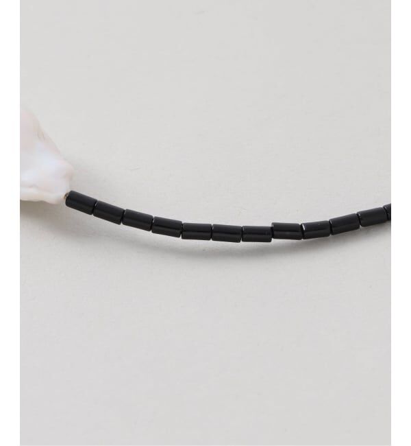 FRAMeWORK「PREEK/プリーク Baroque pearl stone line choker ネックレス」|ネックレス|