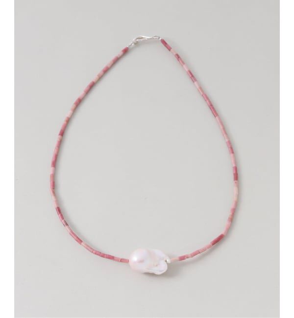 FRAMeWORK「PREEK/プリーク Baroque pearl stone line choker ネックレス」|ネックレス|