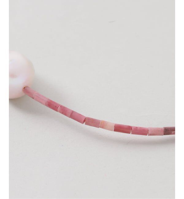 FRAMeWORK「PREEK/プリーク Baroque pearl stone line choker ネックレス」|ネックレス|