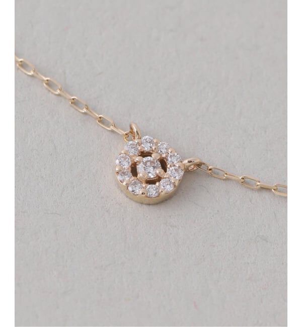 Lilas by Spick&Span「プチダイヤサークルネックレス K10」|ネックレス|