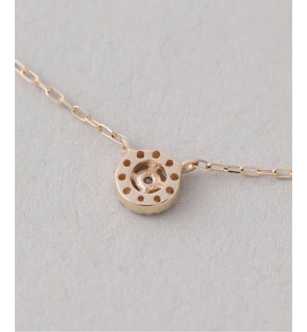 Lilas by Spick&Span「プチダイヤサークルネックレス K10」|ネックレス|